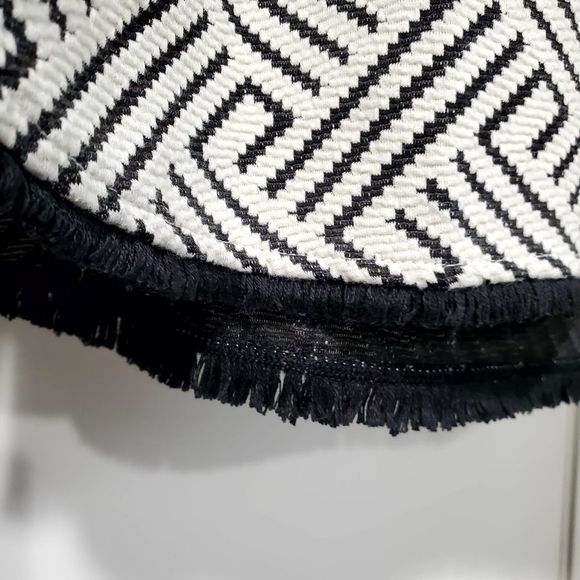 Anthropologie W5 Black and White Shirt with Fringe - Picture 5 of 6